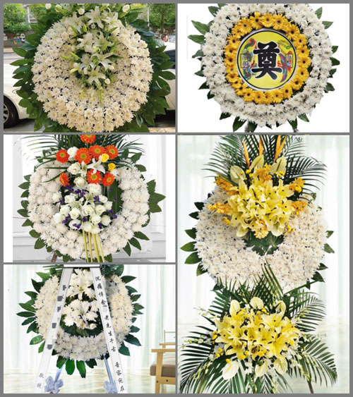 辽宁营口盖州市九寨镇花圈速递